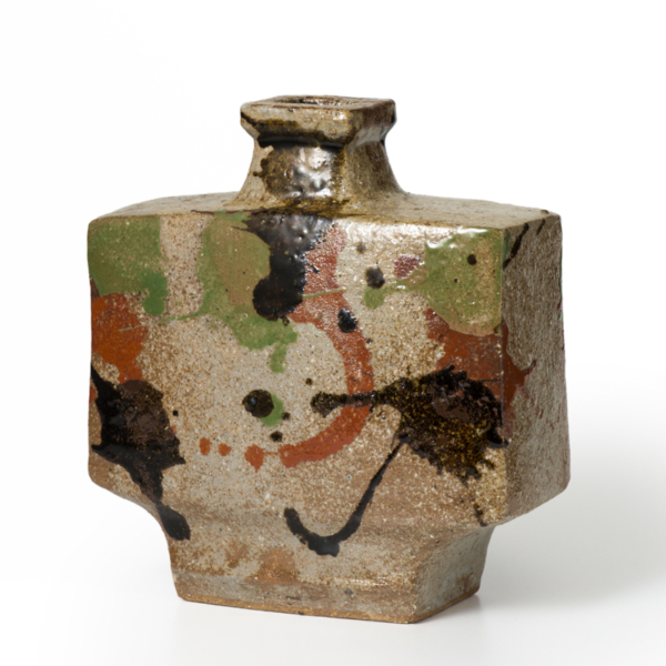 河井寛次郎 三色扁壺 - 瀧屋美術 -鎌倉の美術品専門店 販売・買取・査定