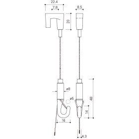 セフティSミニDハンガーセット | ピクチャーレール、絵画展示は世界