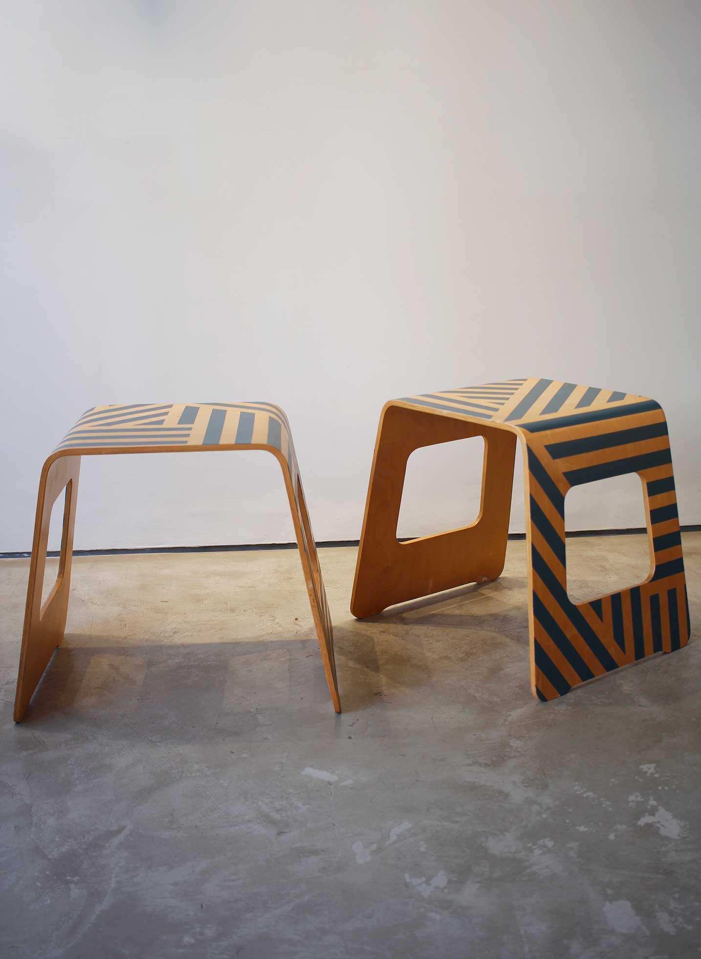 Vintage Ikea Benjamin Stools Pair - Retro Seating for Home Decor