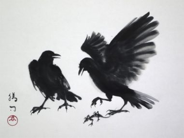 作品集｜鳥 | 水墨画・達風 色彩のある墨絵｜教室