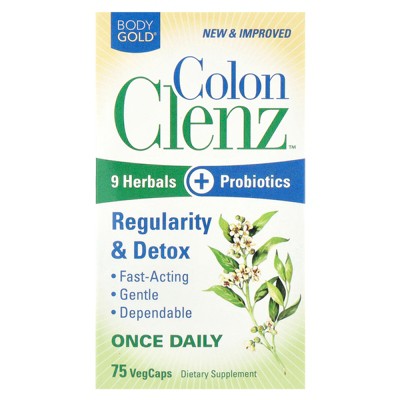 Body Gold Colon Clenz Regularity & Detox Formula | Once Daily