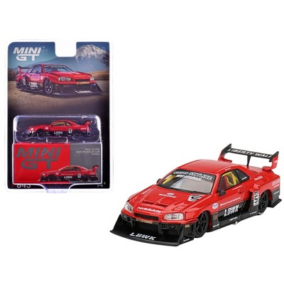 Mini GT 1:64 Nissan LB-ER34 Super Silhouette Skyline - Red/Black