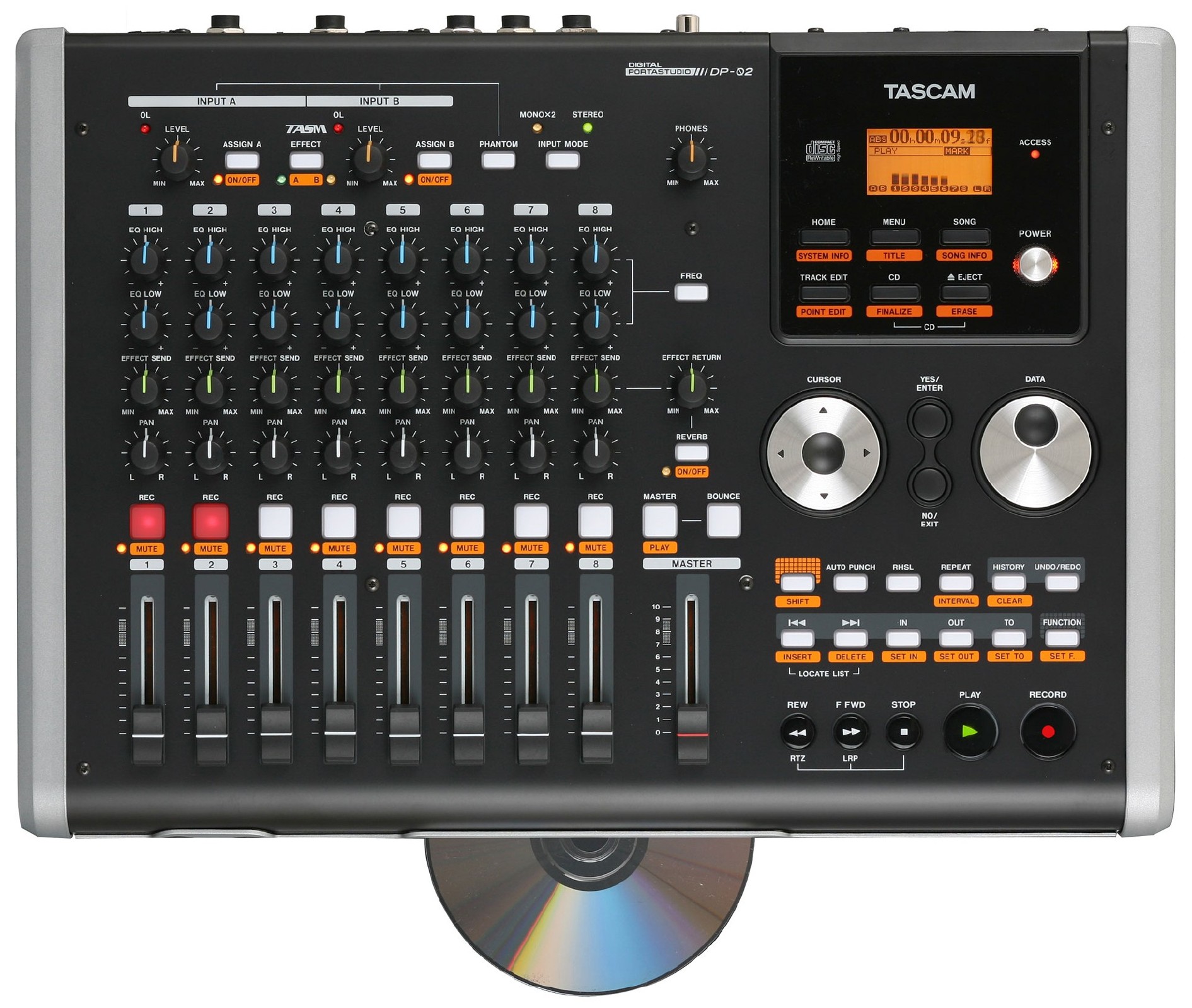 DP-02 | 8-track Digital Portastudio with Effects | TASCAM - United
