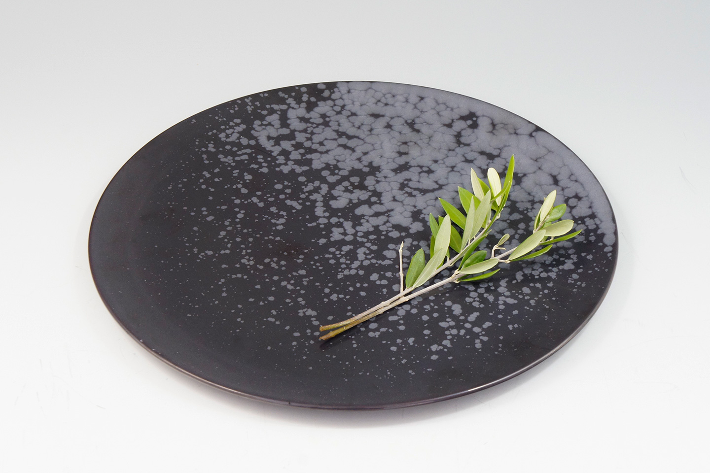 黒サビ釉 尺平皿 - 【公式】田代陶器店 TASHIRO TOUKITEN オンライン