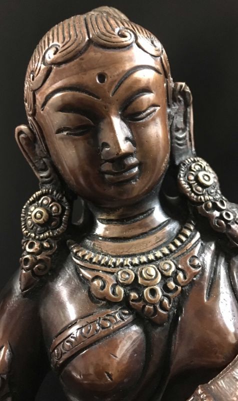 ◇弁財天（サラスヴァティー）像◇アンティーク風-A - TashiTage