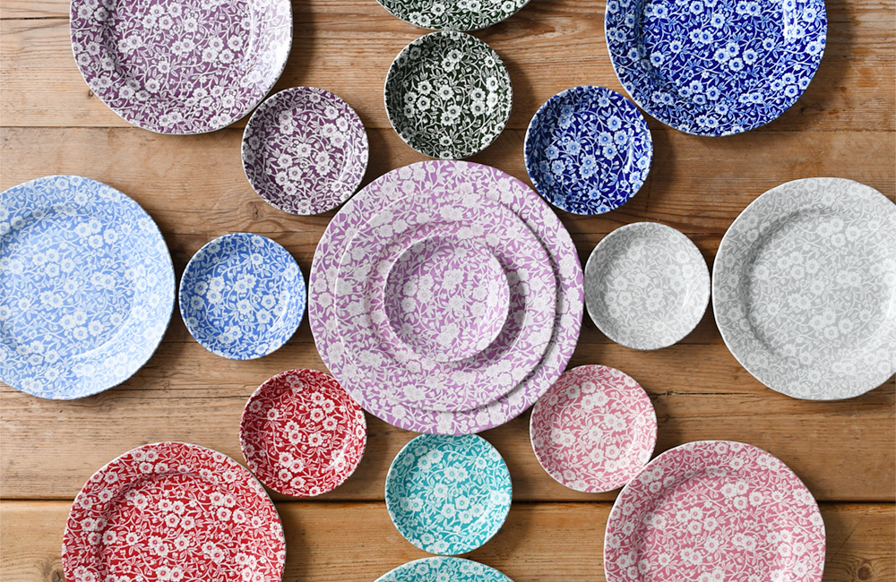 イギリス食器 Burleigh バーレイ キャリコ柄9色プレート｜バーレイ正規