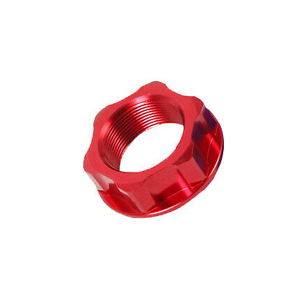 Zeta - Steering Stem Nut - red - W-634-8212R - Front Forks - Pit