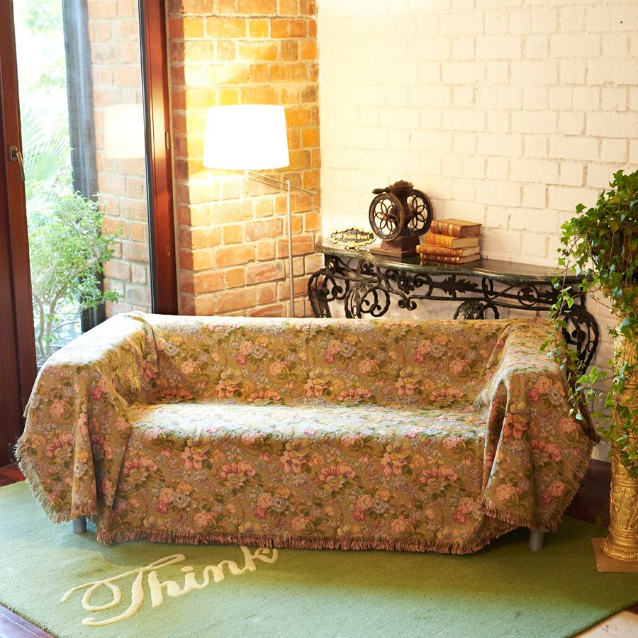 ニューカワイ パッチワーク風マルチカバー ＜260x187.5cm＞/ Think Bee