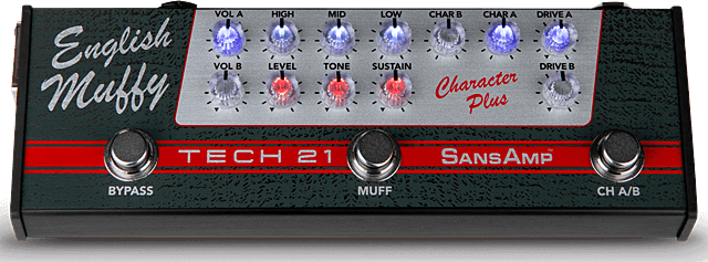 TECH21 Character Plus Seriesは、フェンダー、マーシャルなどのアンプ