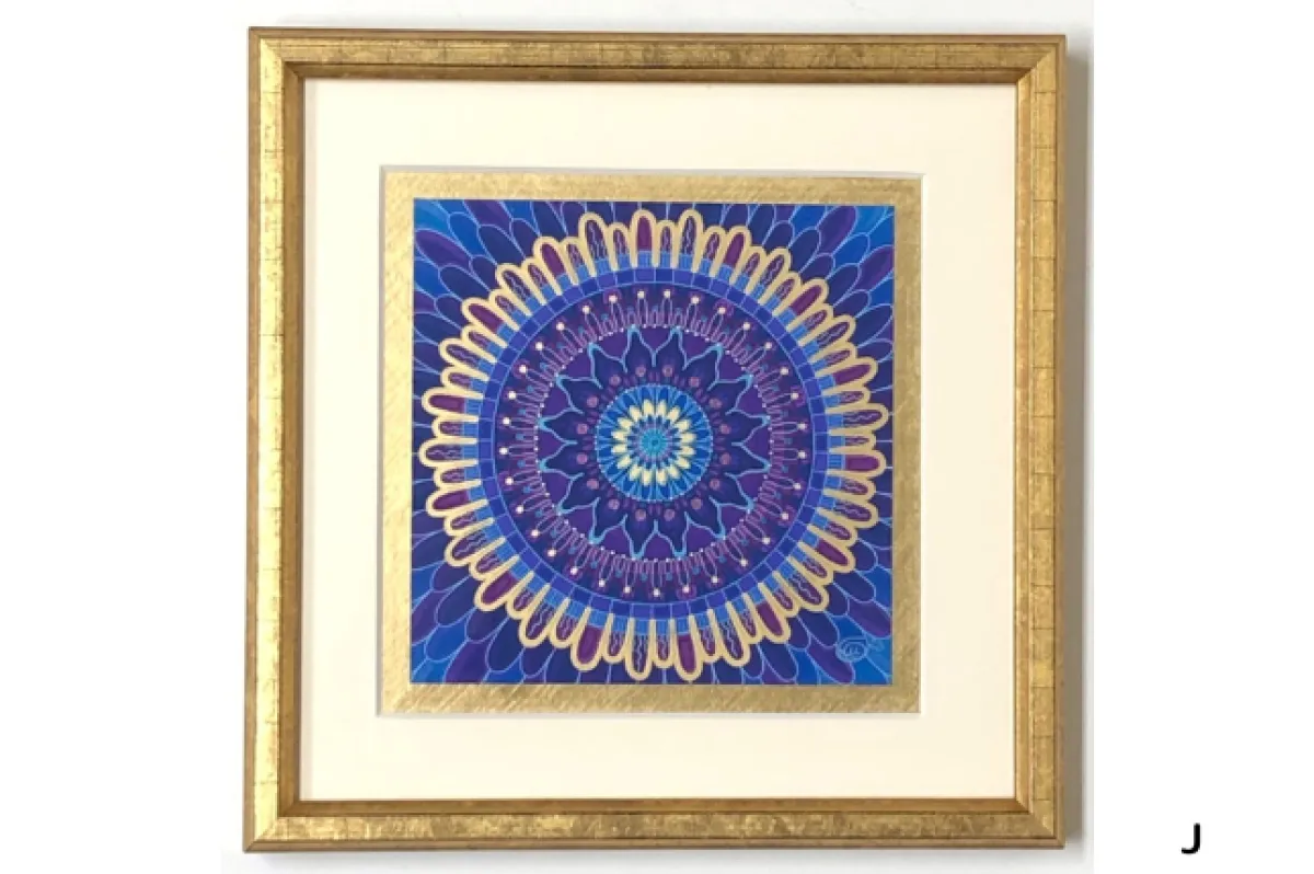 ○ 完売 曼荼羅アート 20cmTフレーム額入り (1点物/全13種)