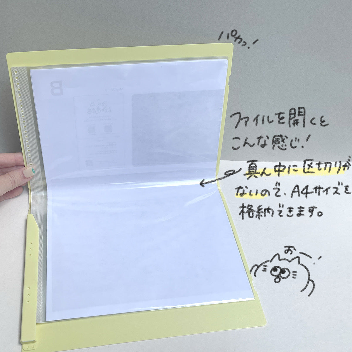 クリア－ファイルコンパック A4二つ折り – てんのしごと道具店