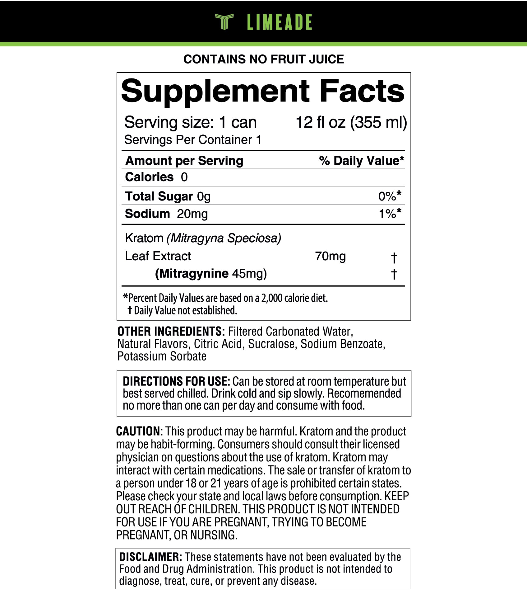 Shop Limeade Kratom Seltzer | Premium Drink Online