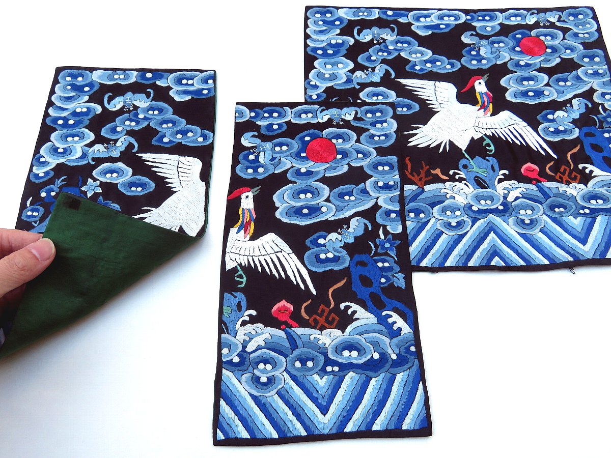 明朝・清朝時代のマンダリンスクエア(補子) | 桃花源（中国茶・茶器