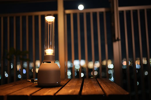 レビュー】キャンプ場で映えるグラスサウンドスピーカー『LSPX-S3』の