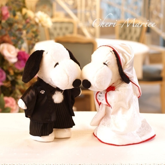 スヌーピーウェディング和風DX ＜シェリーマリエ・ウェルカムアニマル
