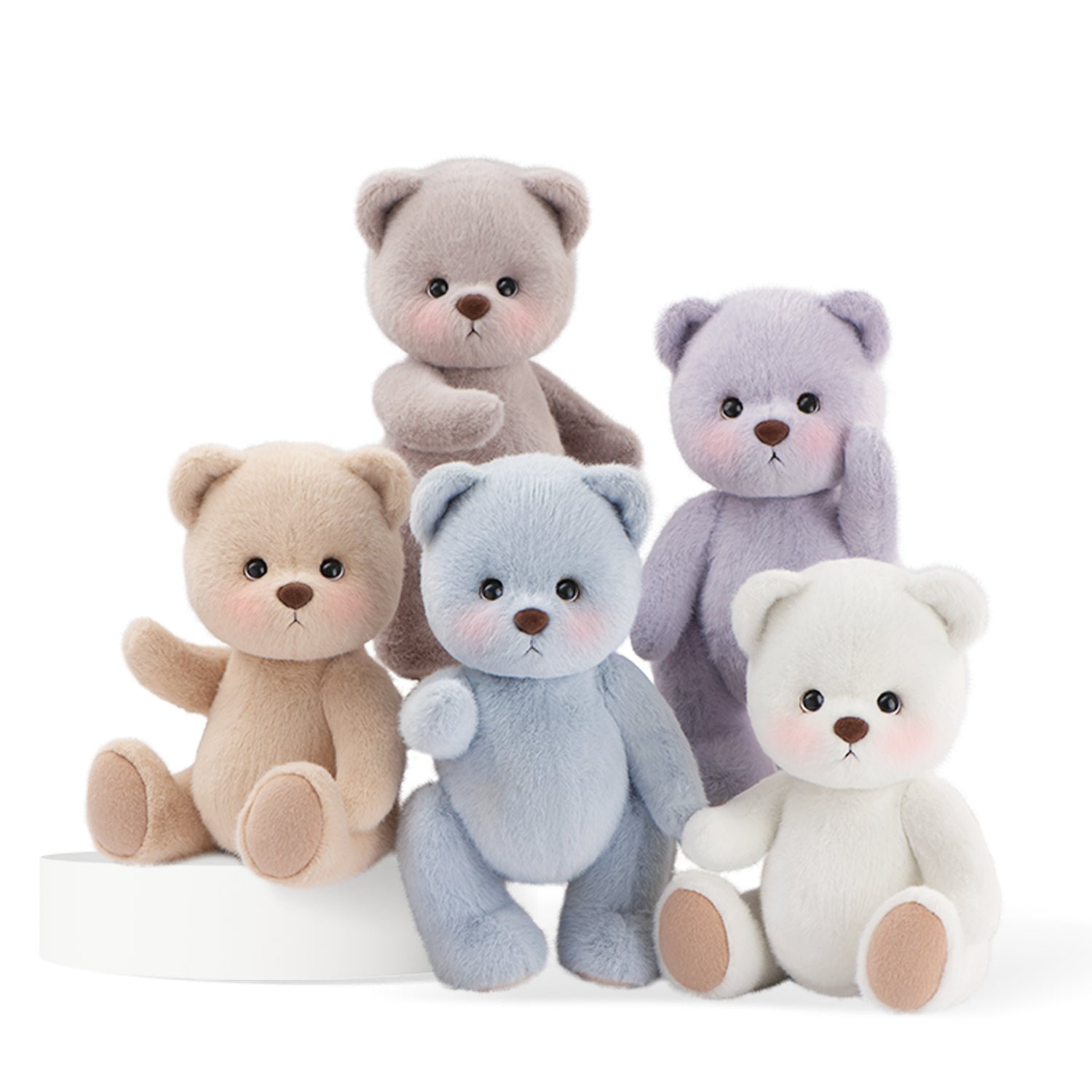 Short Plush Handmade Soft Teddy Bear Cute Medium Bear For kids