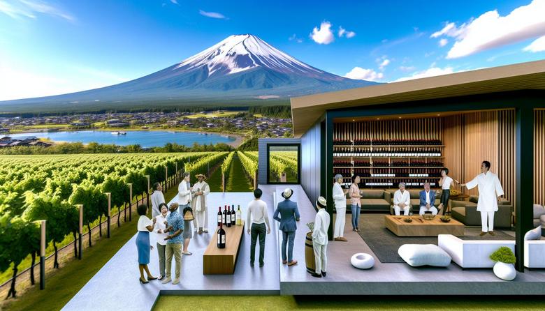 富士河口湖町に日本初のワイナリーヴィラ「7c villa & winery