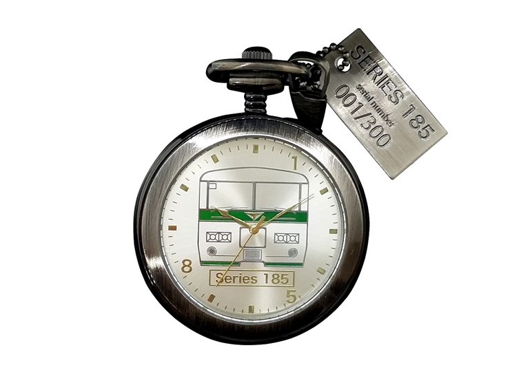 185系電車懐中時計、予約受付開始 専用BOXも斜めストライプのデザイン
