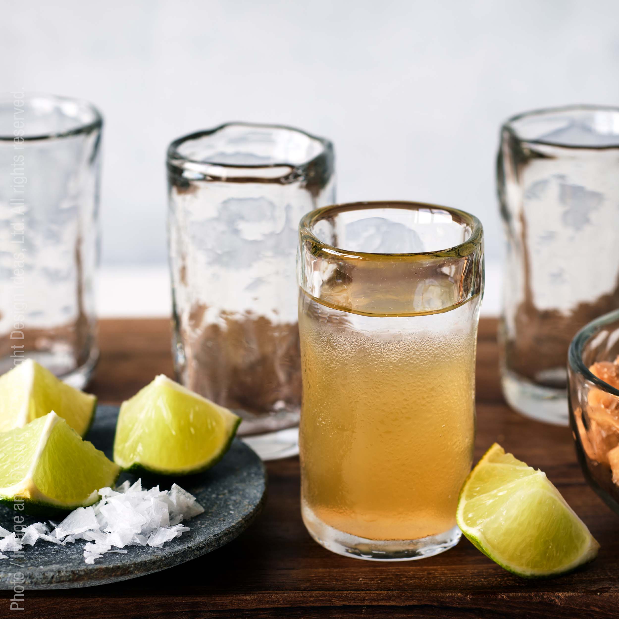 Wabisabi™ Hand Kneaded Glass Shot Glasses (set of 4) - texxture™