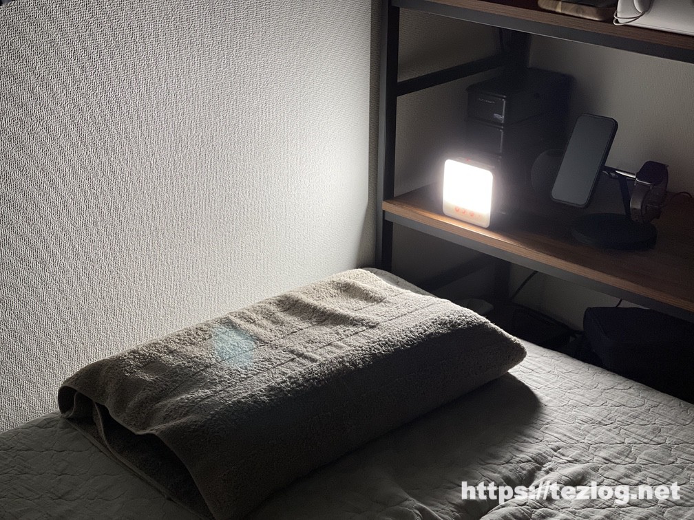 光目覚まし時計 トトノエライト レビュー。 スッキリした目覚めを実感