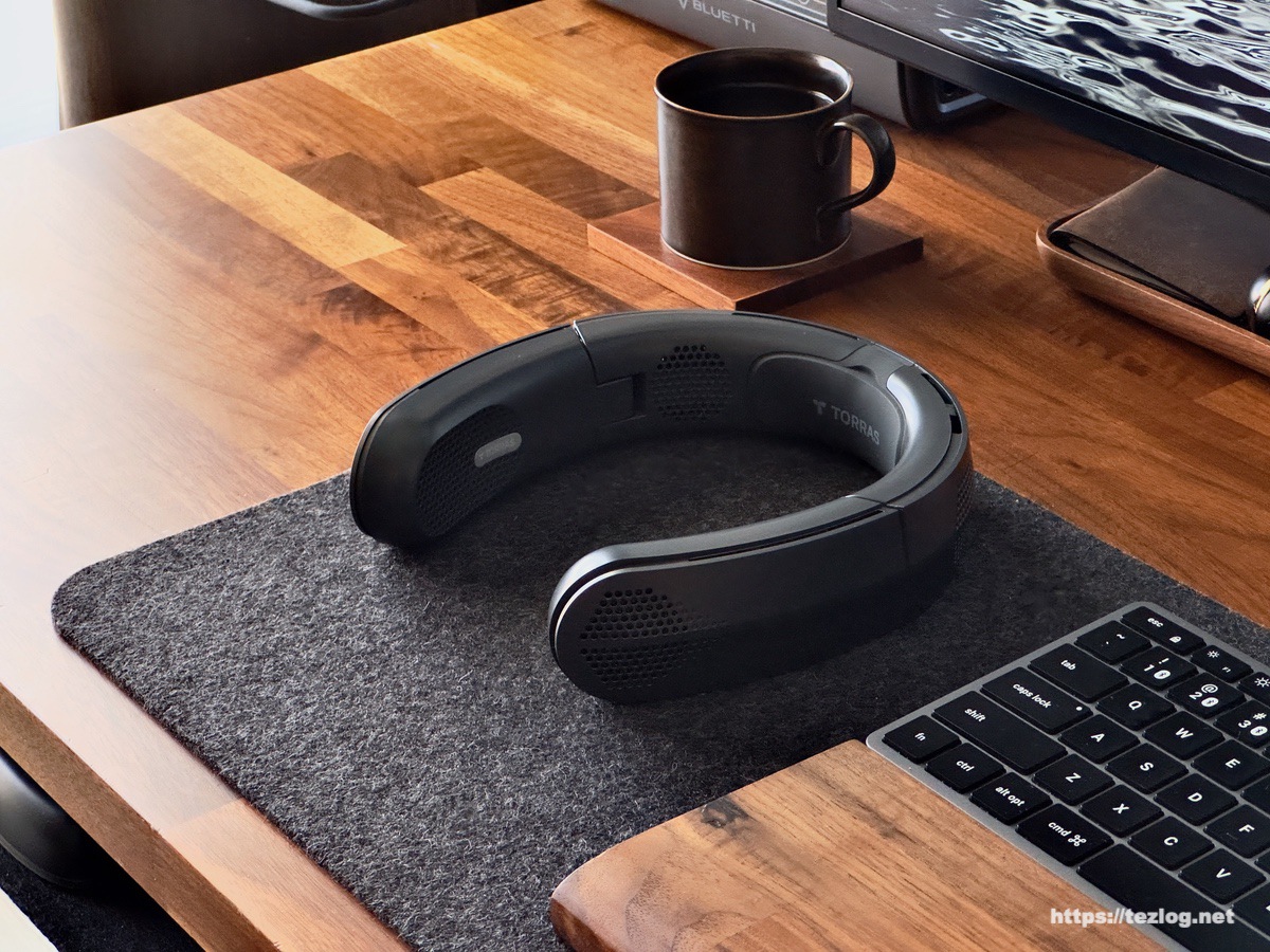 TORRAS ネックファン COOLiTE レビュー。おしゃれな折りたたみ式 首