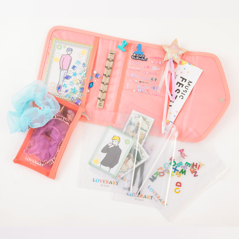 LOVERARY BY FEILER 多機能ケースBOOK PEACH DOTS special package