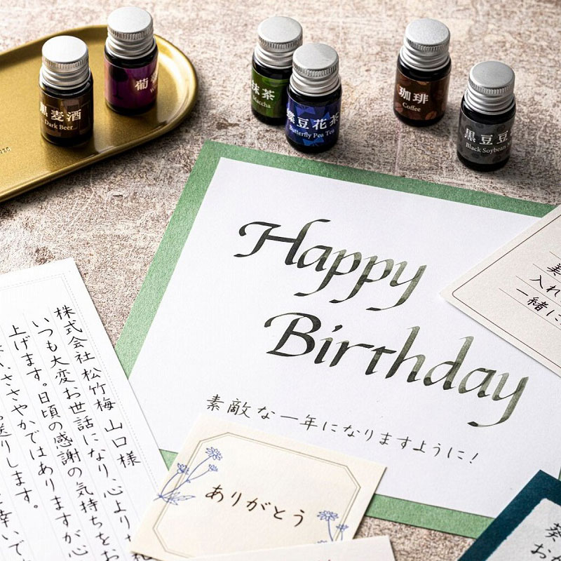 もっと黒を愉しむ万年筆インク6色セットつき 万年筆のある毎日│宝島社