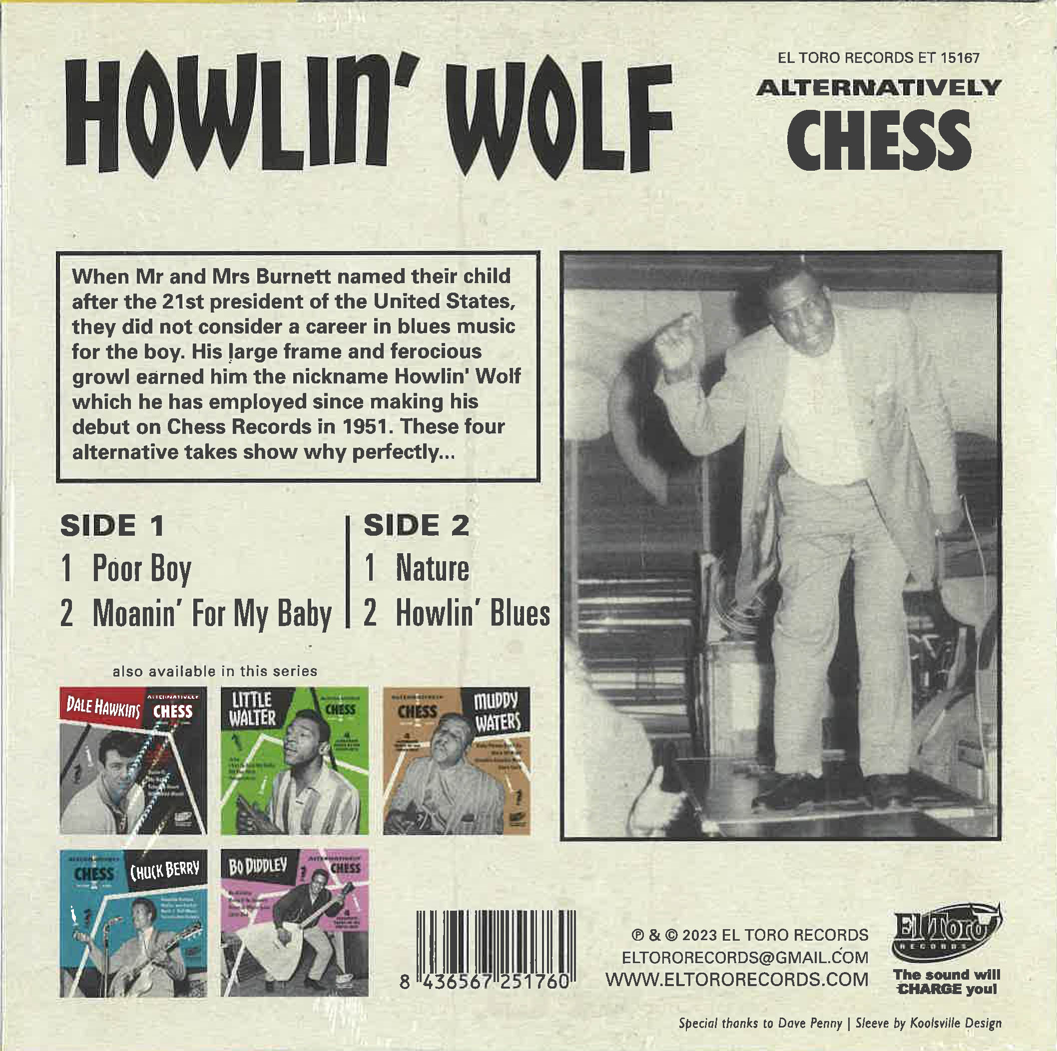 HOWLIN' WOLF (ハウリン・ウルフ) - Alternatively CHESS / Poor Boy +
