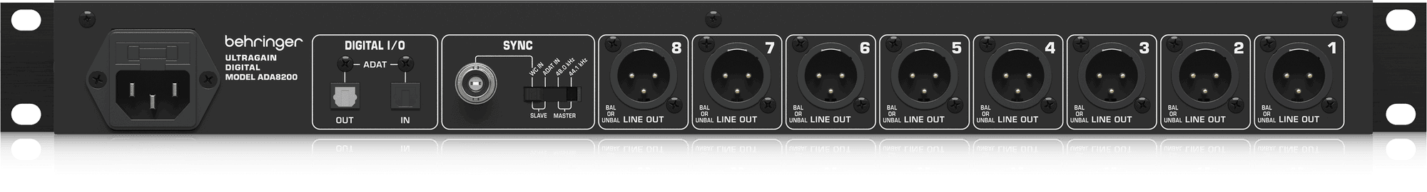 BEHRINGER ADA8200 | 8 In/8 Out ADAT Audio Interface with Midas Mic