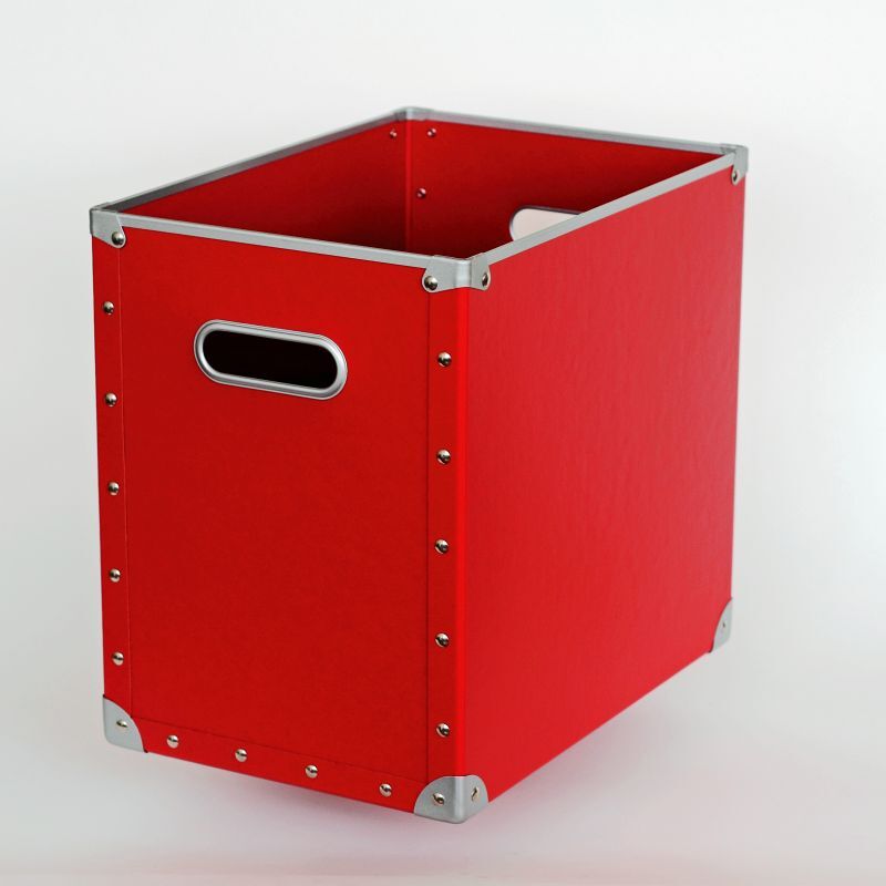 硬質パルプボックス フタ式大 レッド - 安達紙器工業株式会社