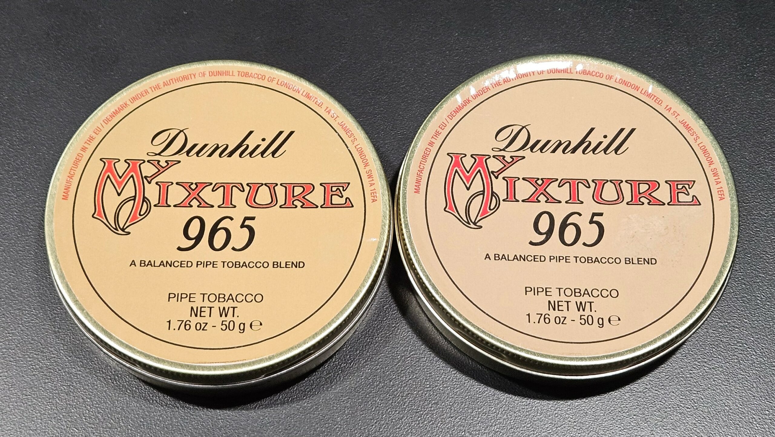 Dunhill Black Cologne For Men Peterson My Mixture 965 Pipe Tobacco