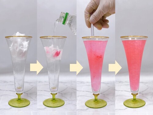 オーロラコットンキャンディ - ディッピンドッツ・アイスとコットン