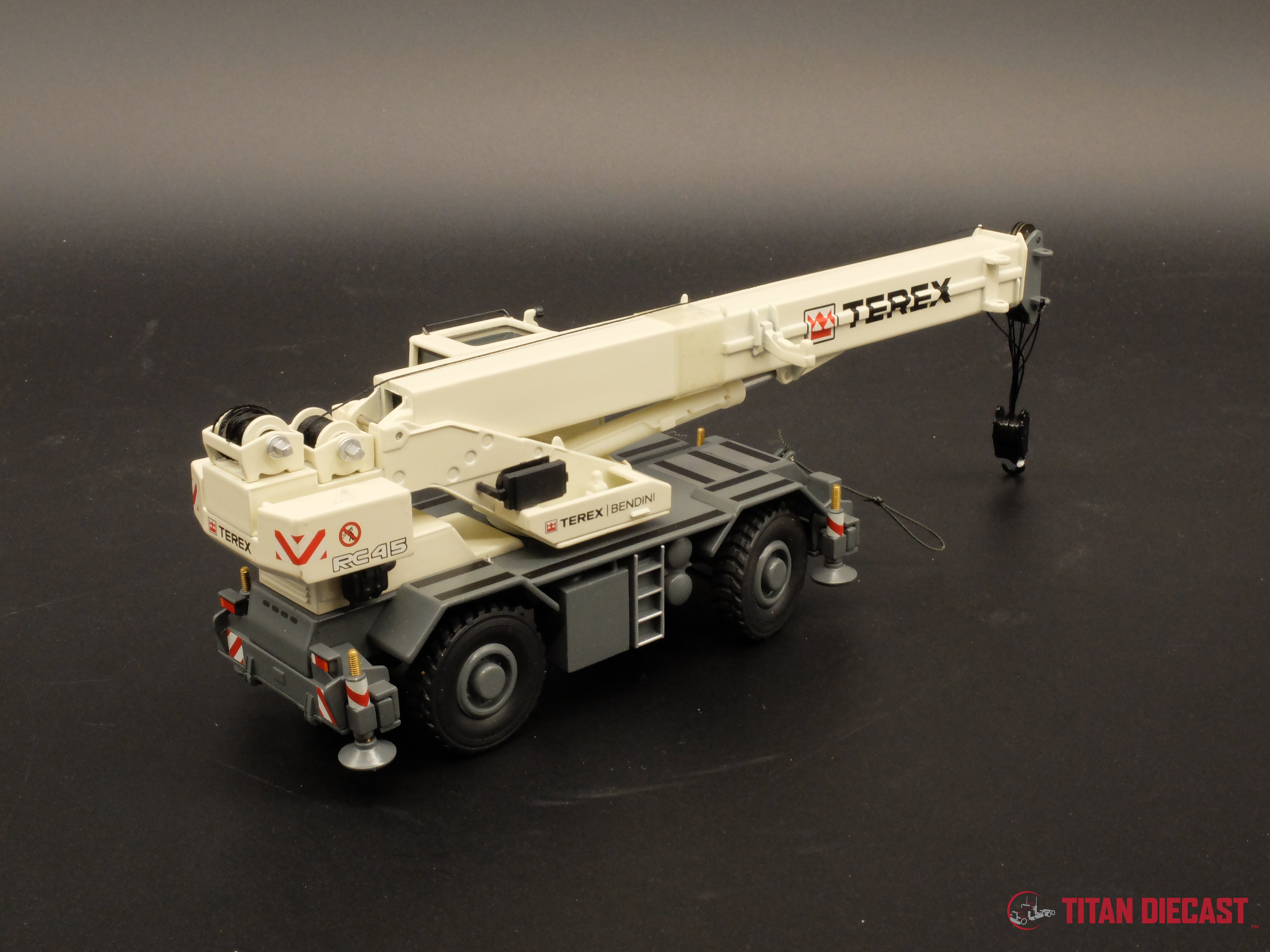 1/50 Scale NZG Terex Bendini RC45 Rough Terrain Crane – Titan