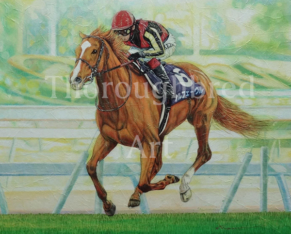 オルフェーヴル油彩画「命の輝き」六冠シリーズ12種 | サラブレッドライフ