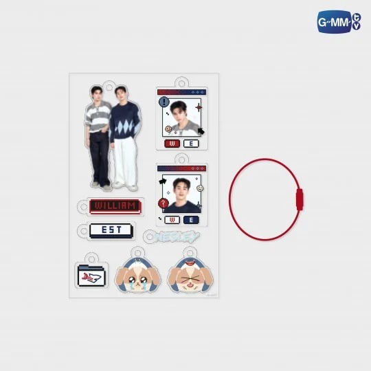 GMMTV / WILLIAMEST カスタマイズアクリルキーチェーン - タイBL・タイ