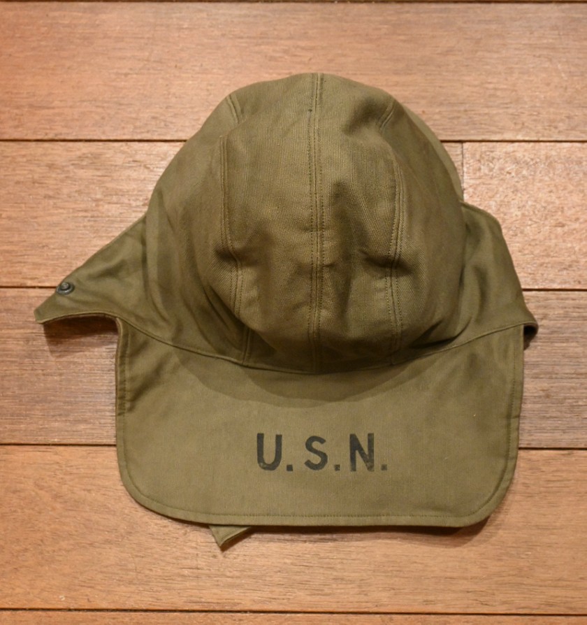 40s VTG/USED U.S.N U.S NAVY デッキキャップ(7 1/2) 中古 ビンテージ