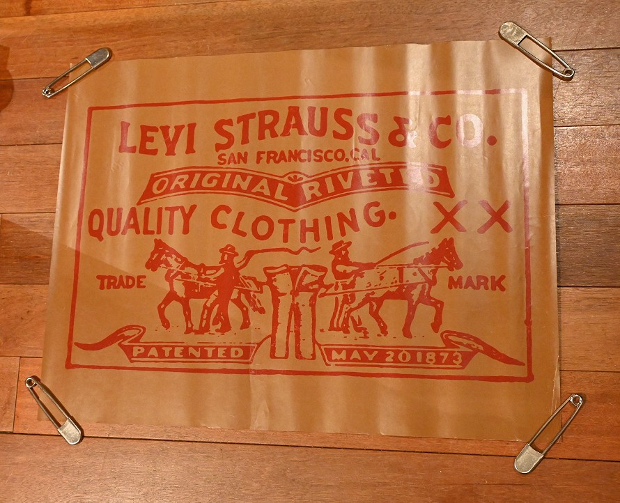 70s Levi's リーバイス ポスター (パッチ) 559×737mm ビンテージ USED