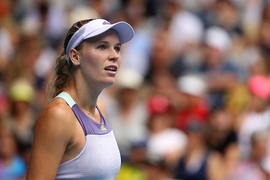 テニス元世界1位ウォズニアッキが第1子出産 206cm夫との家族写真に反響