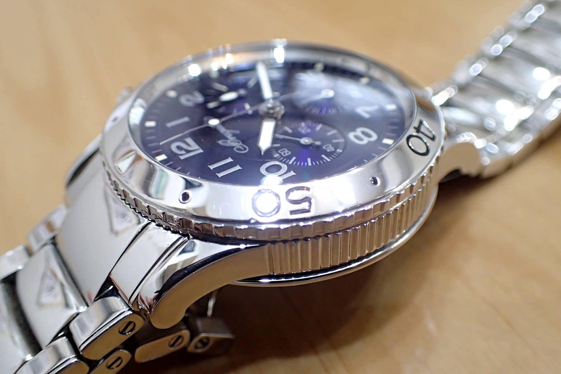 中古品B【Breguet】ブレゲ アエロナバル タイプXX クロノグラフ ブルー