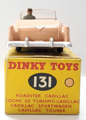1957 Dinky Toys #131 Pink Cadillac Eldorado Tourer: Mint in the