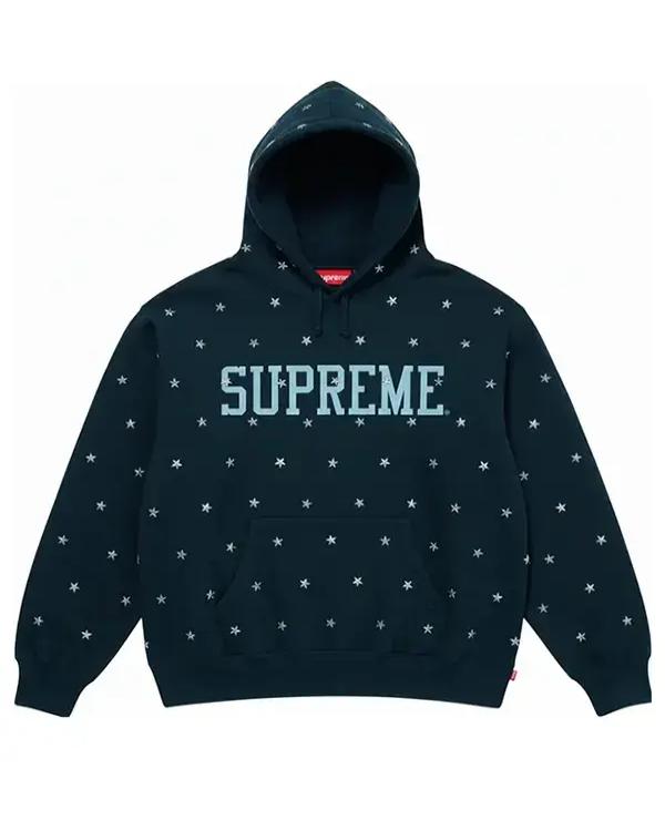 Supreme Stars Studded Hooded Sweatshirt | Bold Streetwear Style