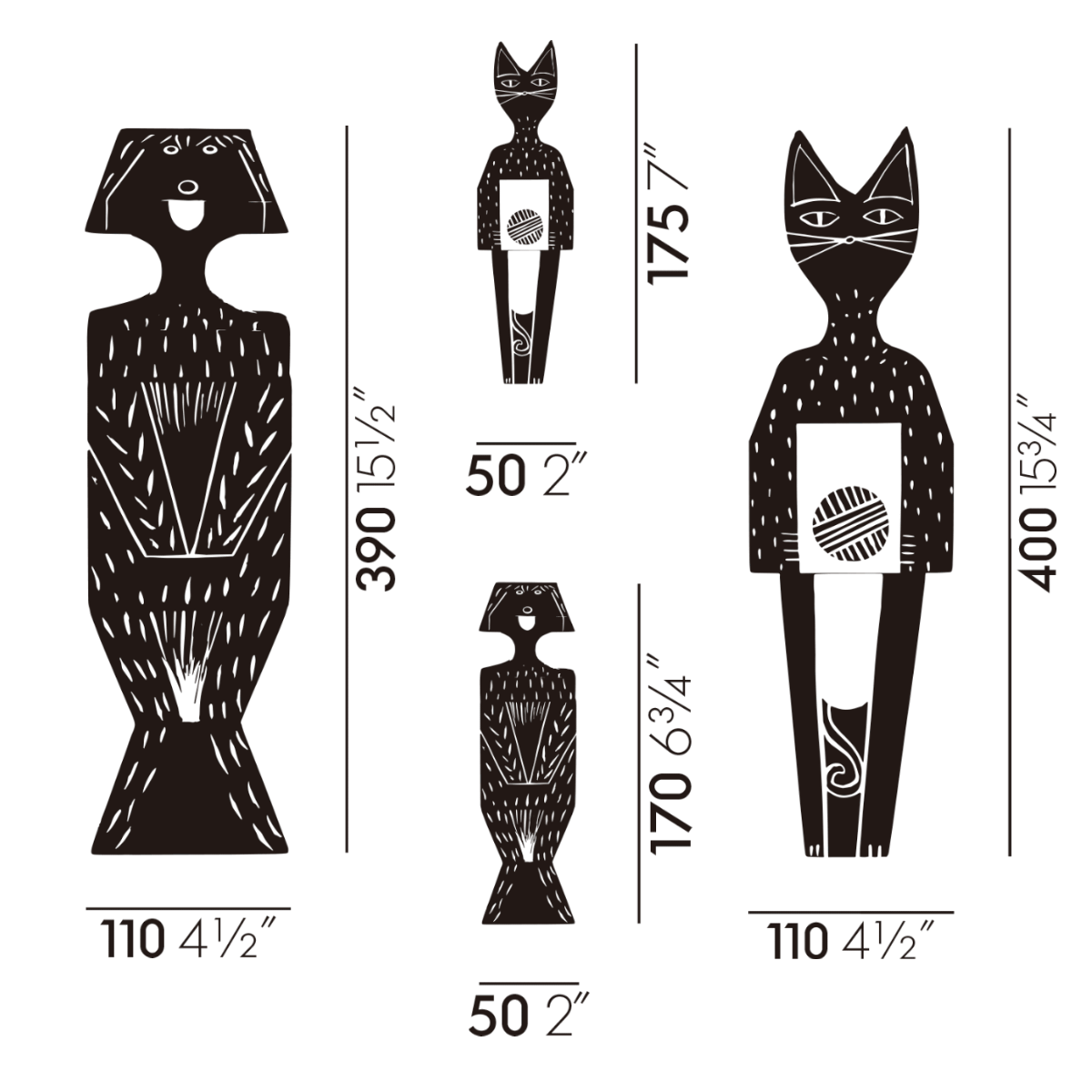 Vitra ヴィトラ Wooden Doll Cat / Dog ウッデンドール | Vitra正規