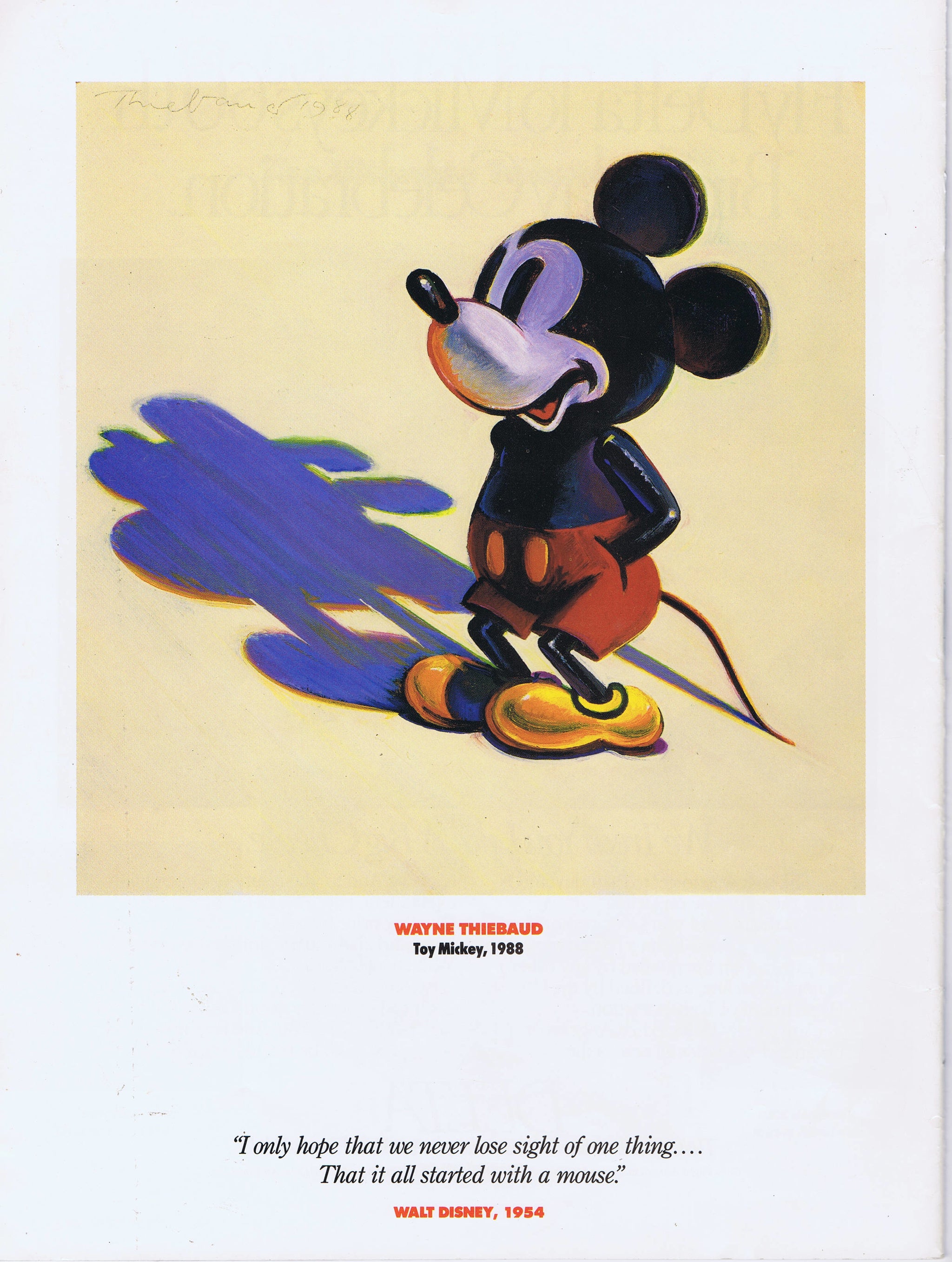Mickey is 60 Magazine Mickey Mouse Sericel (Walt Disney 1988