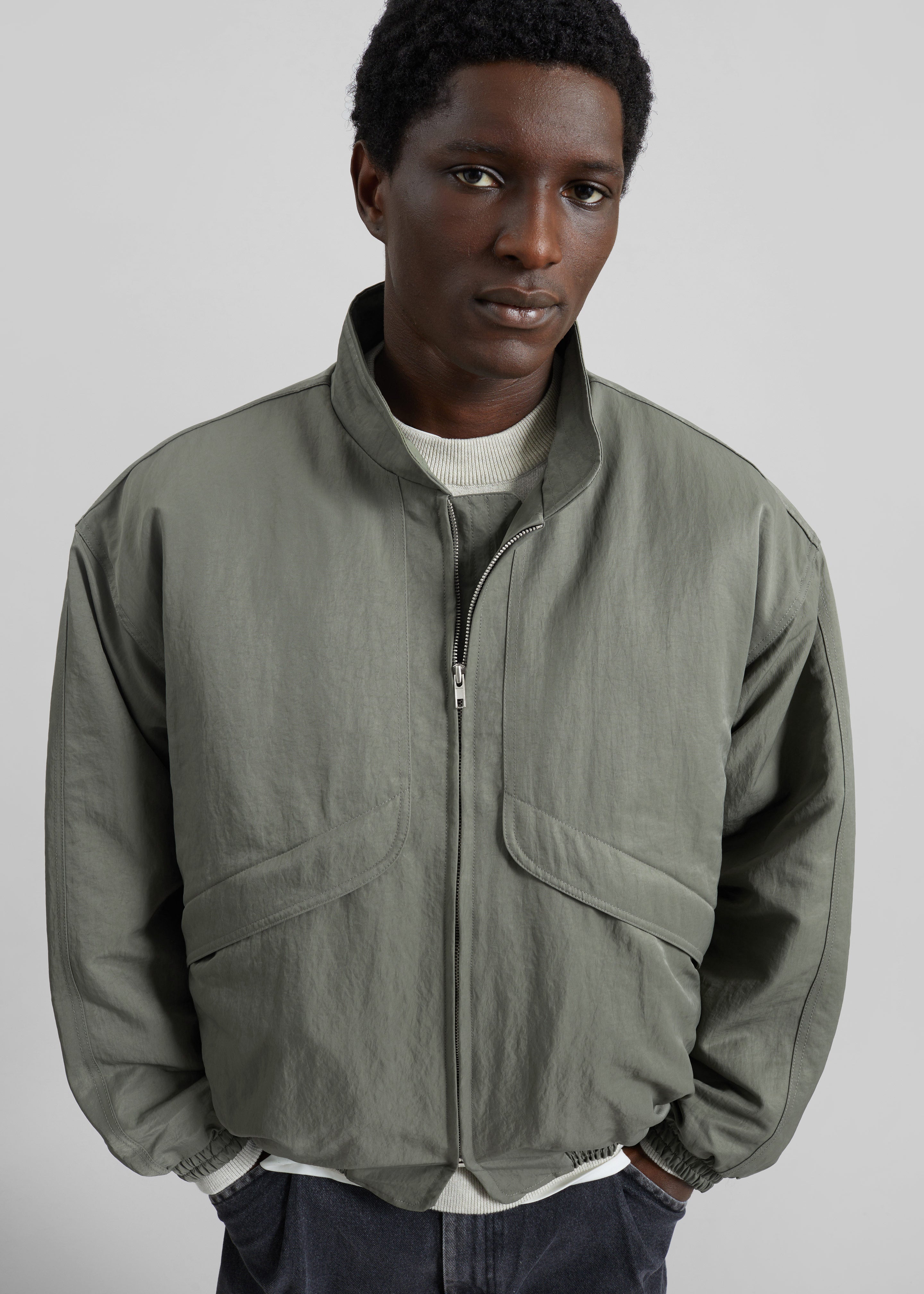 Seth Oversized Jacket - Khaki – The Frankie Shop