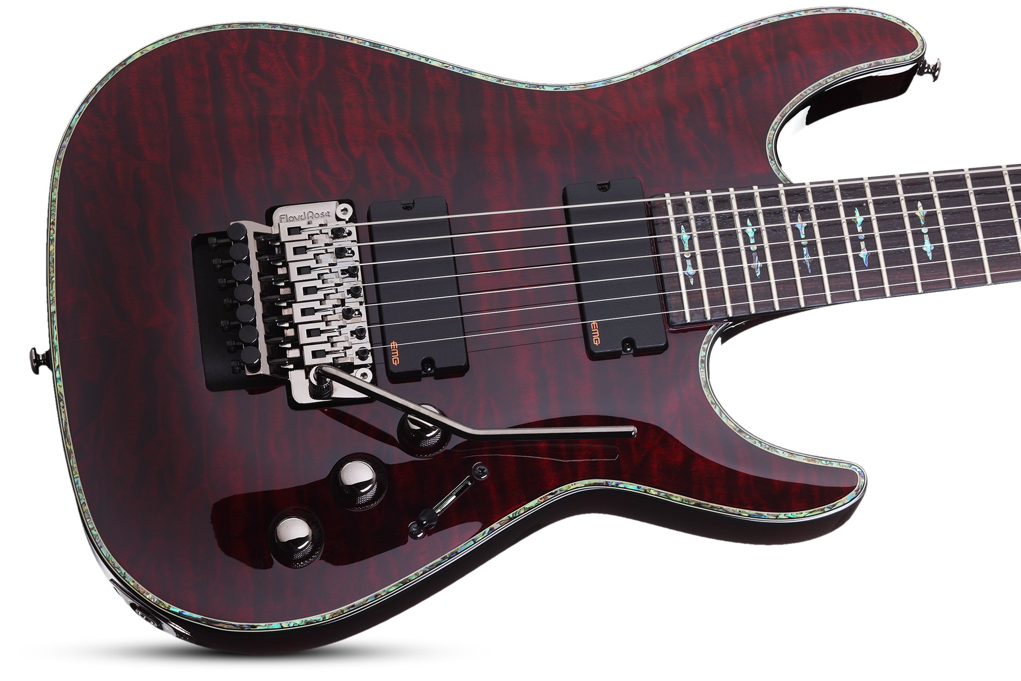 Schecter Hellraiser Series HR-C-7-FR-BCH Black Cherry 7 String
