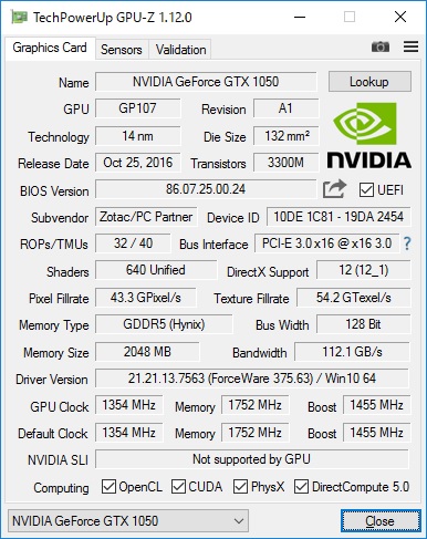 GeForce GTX 1050のベンチマークと搭載PC - the比較