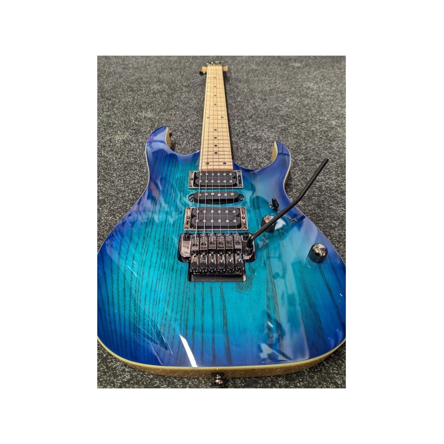Ibanez RG370AHMZ Electric Guitar in Blue Moon Burst with Floyd