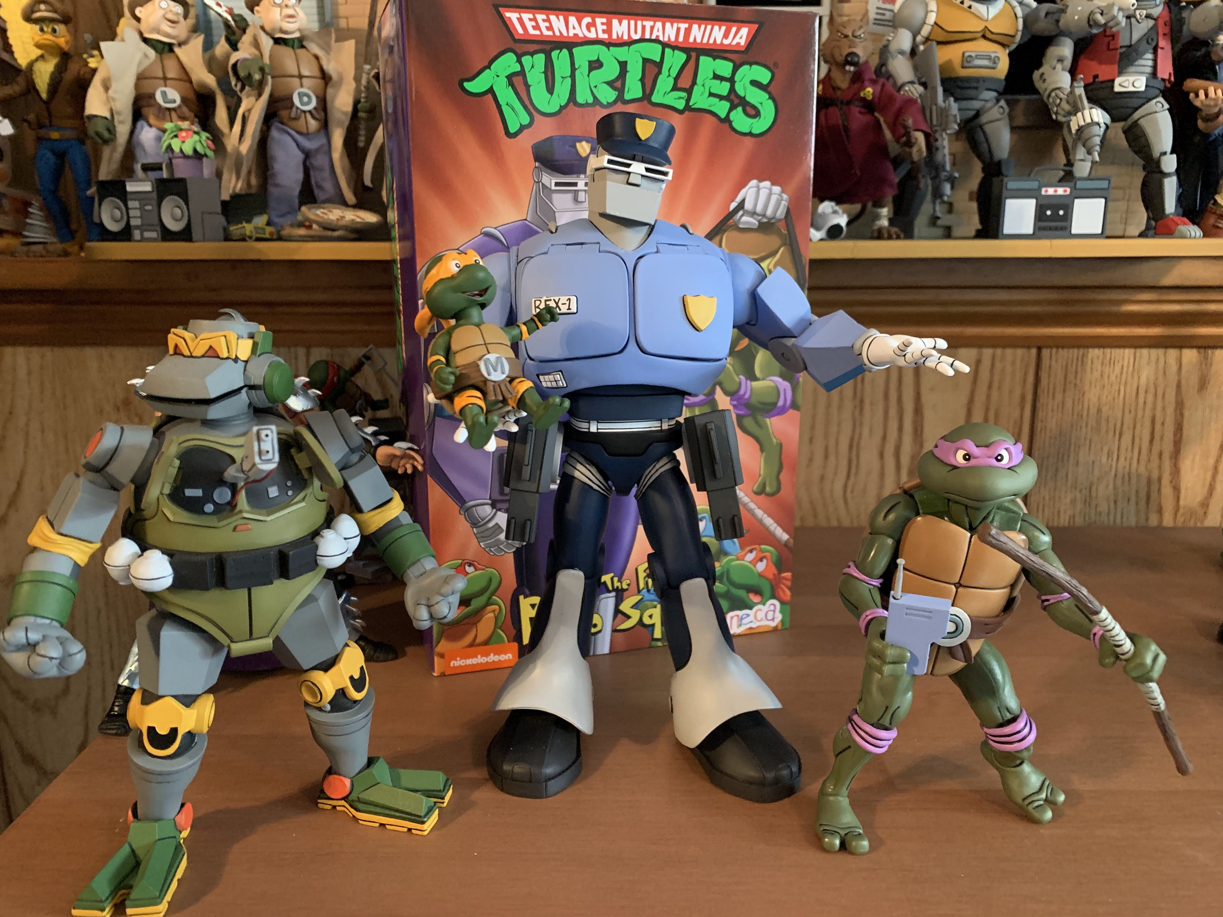 NECA Cartoon TMNT From the Files of Pizza Squad (Deluxe Rex-1