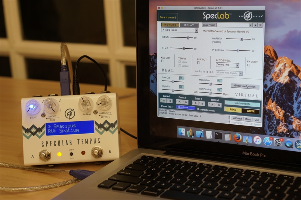 GFI SYSTEM Specular Tempus リバーブ ディレイ エフェクター
