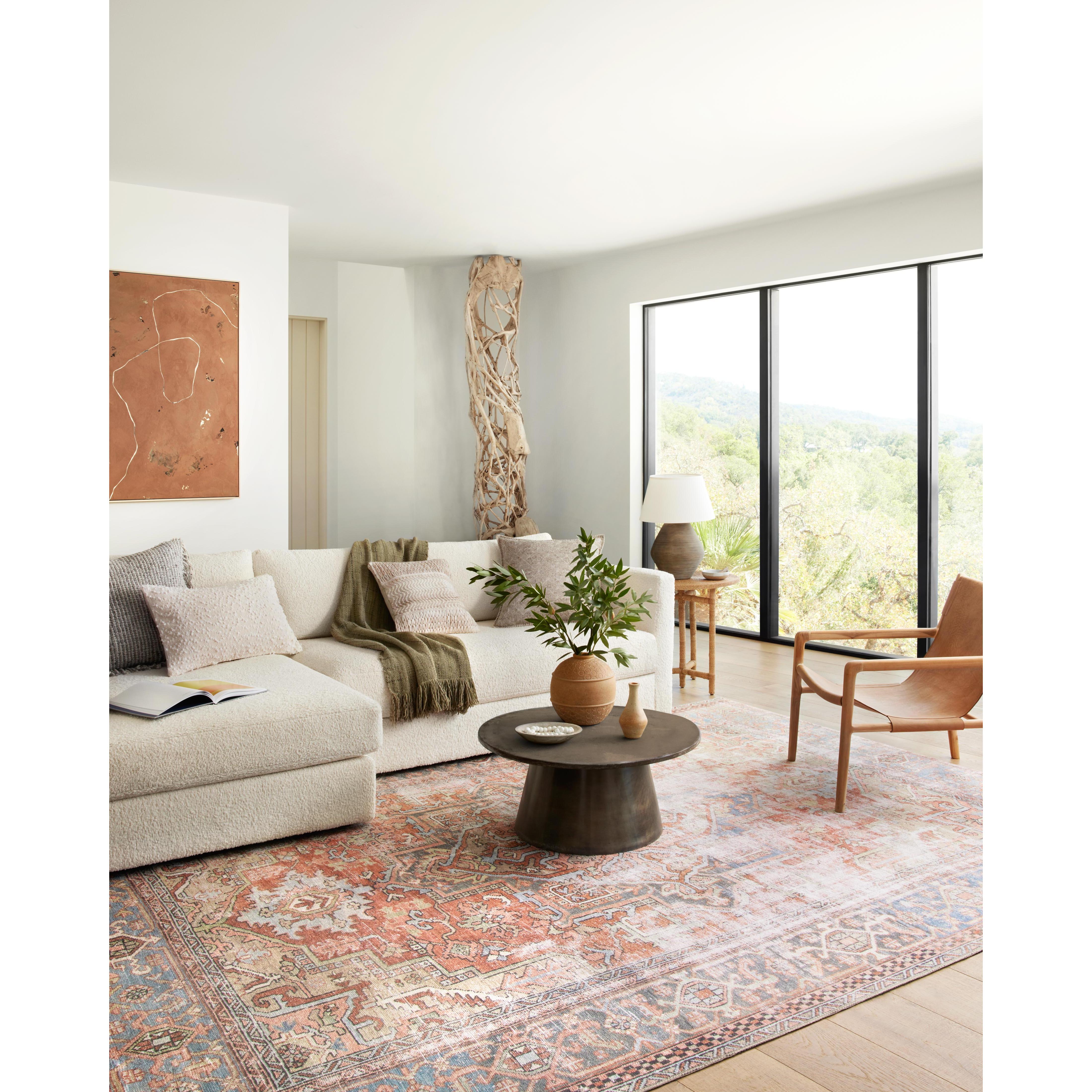LOREN LQ-15 TERRACOTTA / SKY – The Rug District